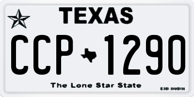TX license plate CCP1290