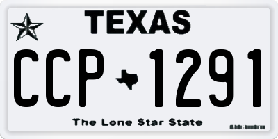 TX license plate CCP1291