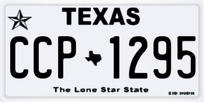 TX license plate CCP1295