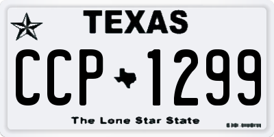 TX license plate CCP1299