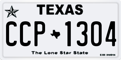 TX license plate CCP1304
