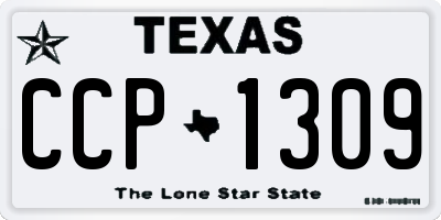 TX license plate CCP1309