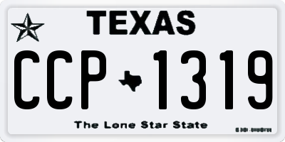 TX license plate CCP1319