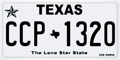 TX license plate CCP1320