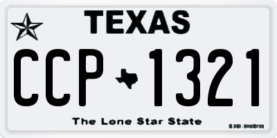 TX license plate CCP1321