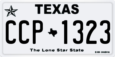 TX license plate CCP1323