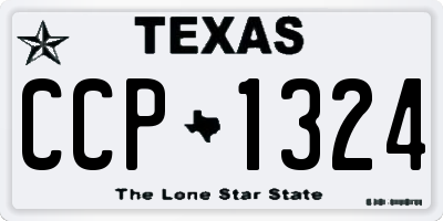 TX license plate CCP1324