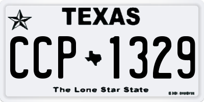 TX license plate CCP1329