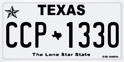 TX license plate CCP1330