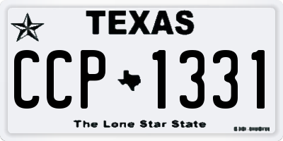 TX license plate CCP1331