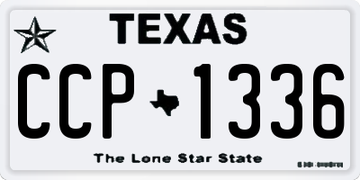 TX license plate CCP1336