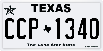 TX license plate CCP1340