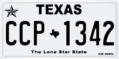 TX license plate CCP1342