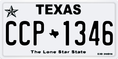 TX license plate CCP1346