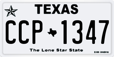 TX license plate CCP1347