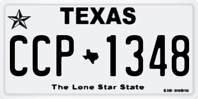 TX license plate CCP1348