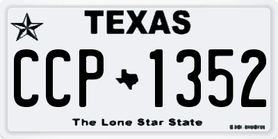 TX license plate CCP1352
