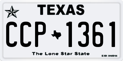 TX license plate CCP1361