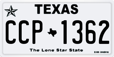 TX license plate CCP1362