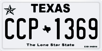 TX license plate CCP1369