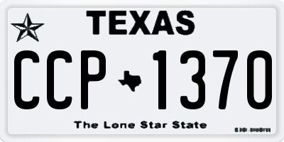 TX license plate CCP1370
