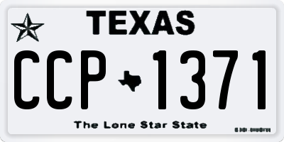 TX license plate CCP1371