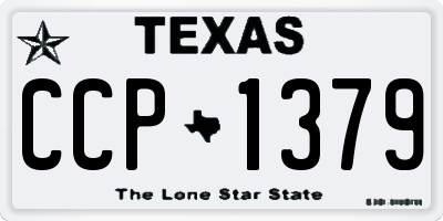 TX license plate CCP1379