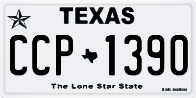 TX license plate CCP1390
