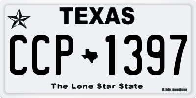 TX license plate CCP1397