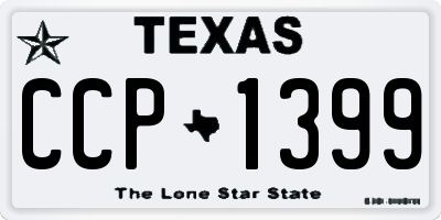 TX license plate CCP1399