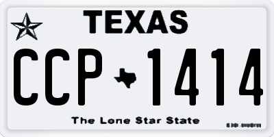 TX license plate CCP1414