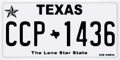 TX license plate CCP1436