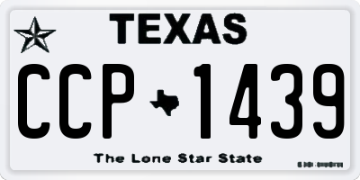TX license plate CCP1439