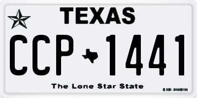 TX license plate CCP1441