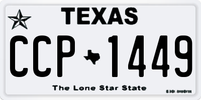 TX license plate CCP1449