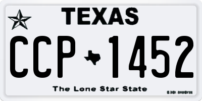 TX license plate CCP1452