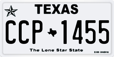 TX license plate CCP1455