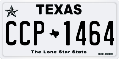 TX license plate CCP1464