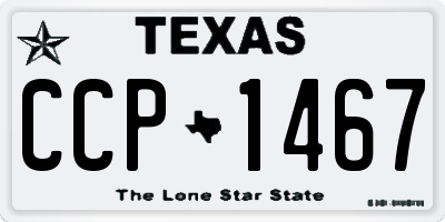 TX license plate CCP1467