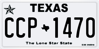 TX license plate CCP1470