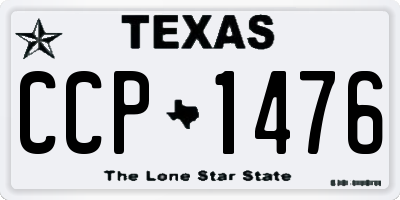 TX license plate CCP1476