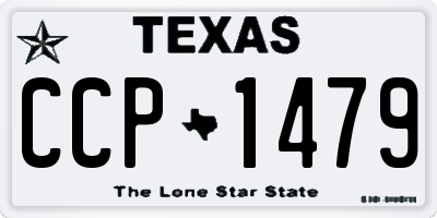 TX license plate CCP1479