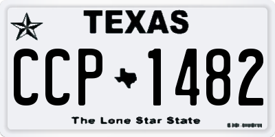 TX license plate CCP1482