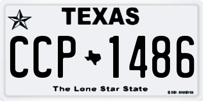 TX license plate CCP1486