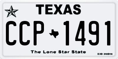 TX license plate CCP1491