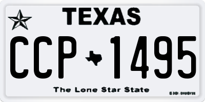 TX license plate CCP1495