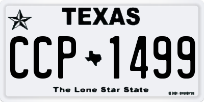 TX license plate CCP1499