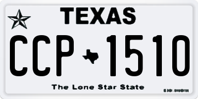 TX license plate CCP1510