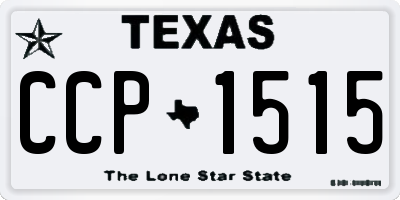 TX license plate CCP1515