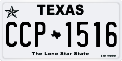 TX license plate CCP1516